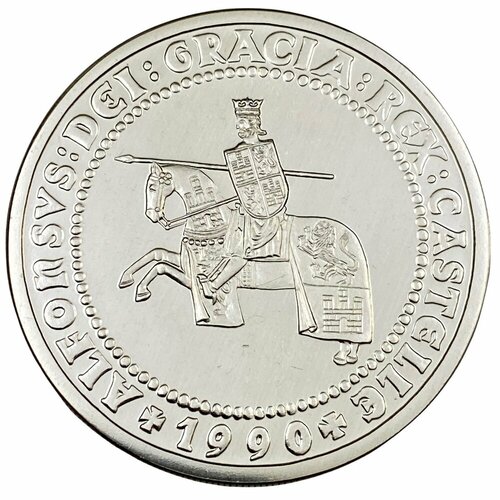 Испания, настольная памятная медаль ЭКЮ Испания. Древняя монета 1990 г.