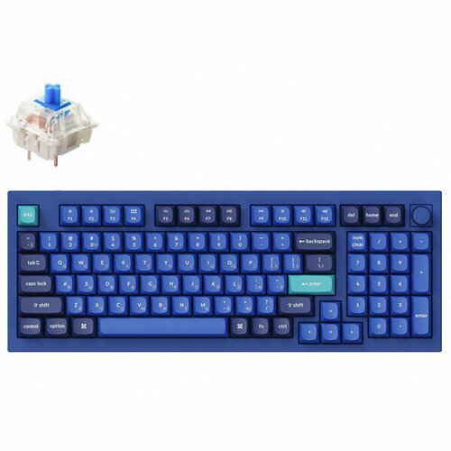 Клавиатура Keychron Q5 QMK Fully Assembled Knob Navy Blue-A Gateron G Pro Blue 1299000₽