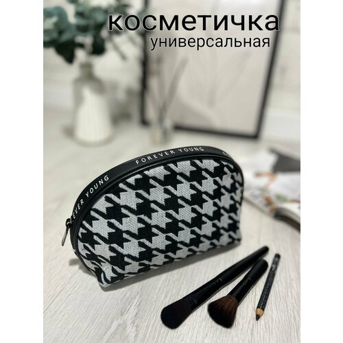 фото Косметичка 7х13х20 см, черный, белый ydve home