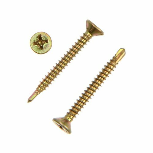 Саморез оконный 39х35 мм желтый цинк 1000 шт 1867₽