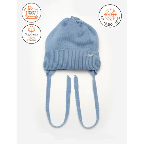 фото Шапка artel, размер 46, голубой