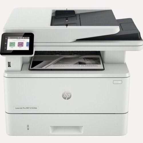 Изображение товара МФУ HP LaserJet Pro MFP M4103fdn (стартовый картридж 3050 стр.)