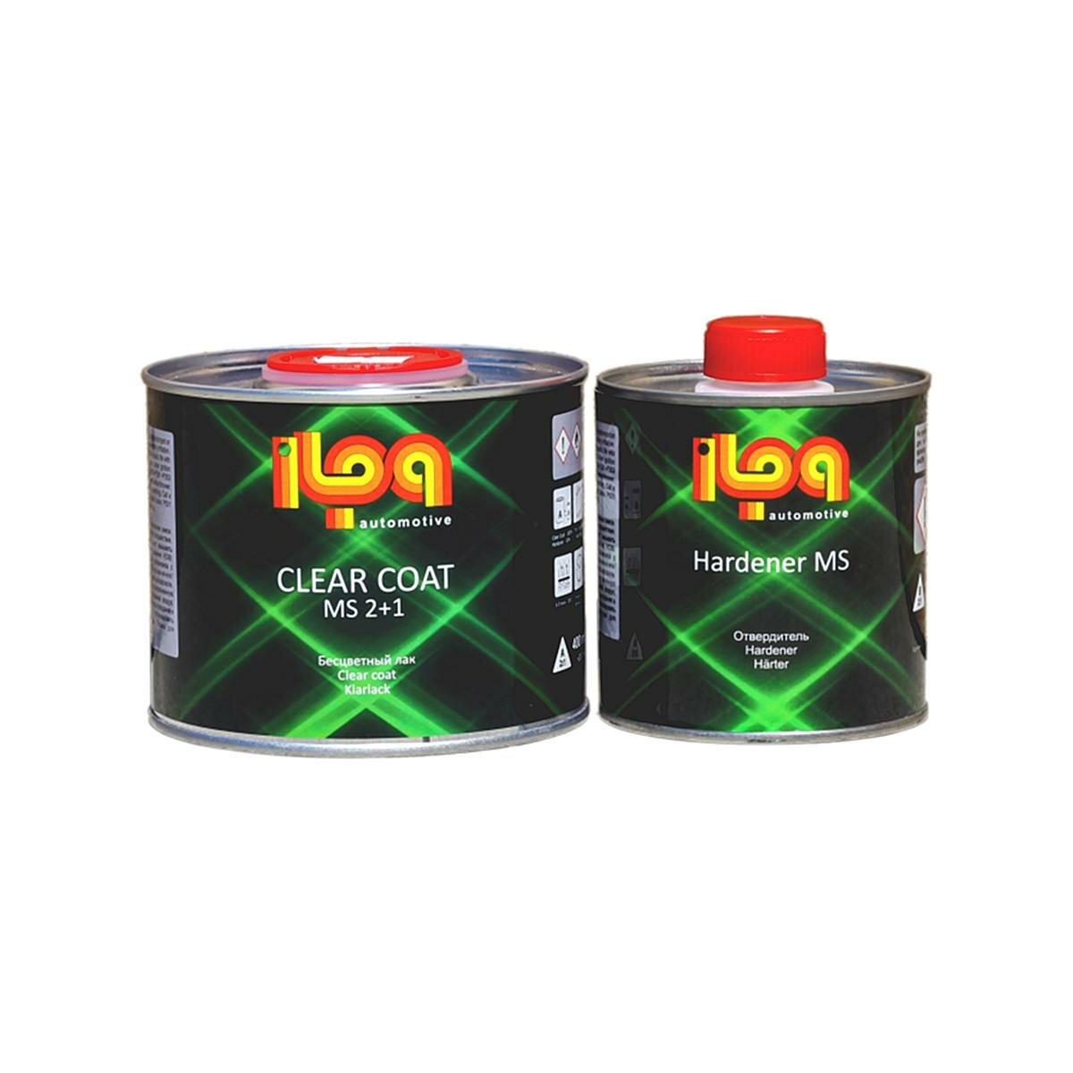 ILPA MS 2+1 Clear Coat Лак акриловый бесцветный 0,4 л. с отвердителем 0,2 л.