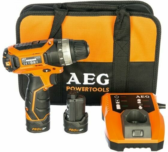 Аккумуляторная дрель-шуруповерт AEG BS 12C2 LI-202B 4935448465