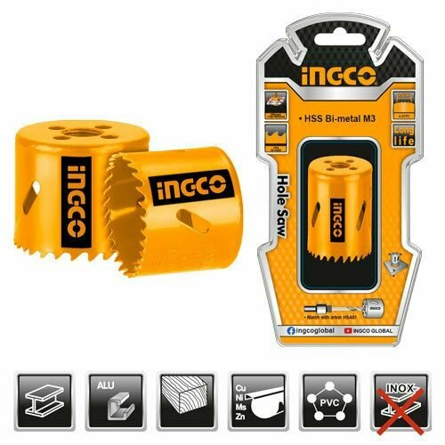 Коронка биметаллическая INGCO 64 мм 860₽