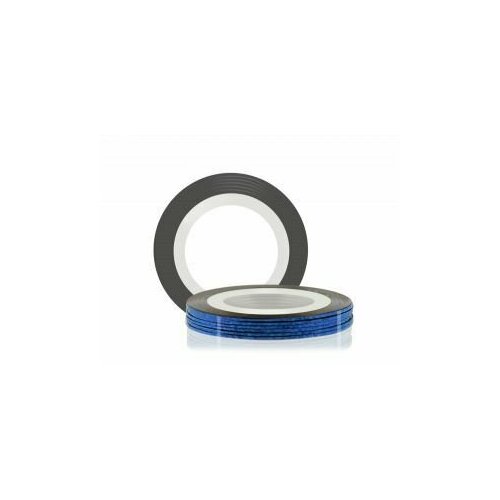 RuNail Professional Самоклеющаяся лента для дизайна ногтей (цвет: синий, голографическая), 20м*0,1 см