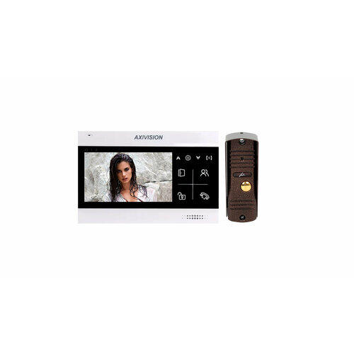 Комплект видеодомофона 4.3 Axivision-Fox FX-KIT-1 черный