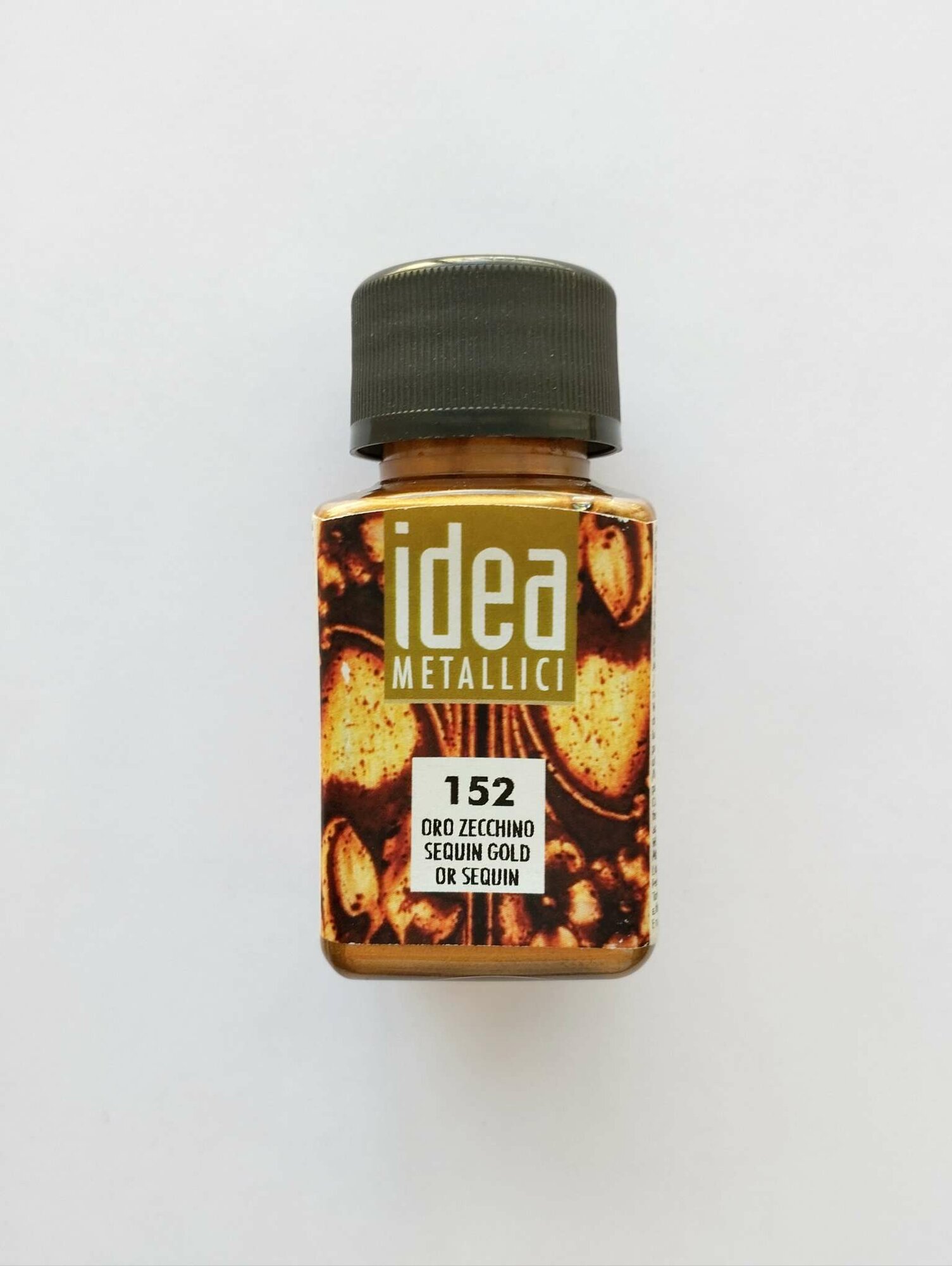 фото Maimeri Металлическая краска "Idea Metallici" лаковая золото монетное 60 ml