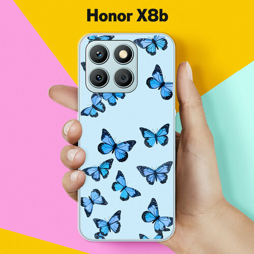 Силиконовый чехол на Honor X8b Бабочки / для Хонор Икс 8 б