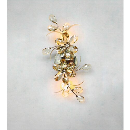 FIORI Бра настенное Notte Giorno Кристалл шампань +золото