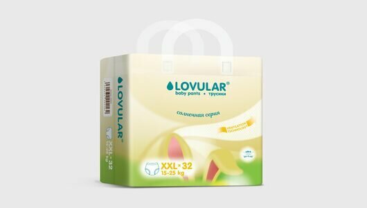 Трусики-подгузники lovular солнечная серия xxl 15-25кг, 32 шт/уп LOVULAR Limited - фото №5