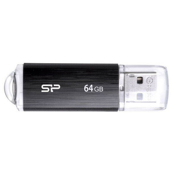 Флеш накопитель Silicon Power 64GB Ultima U02 USB 2.0 черный (SP064GBUF2U02V1K)