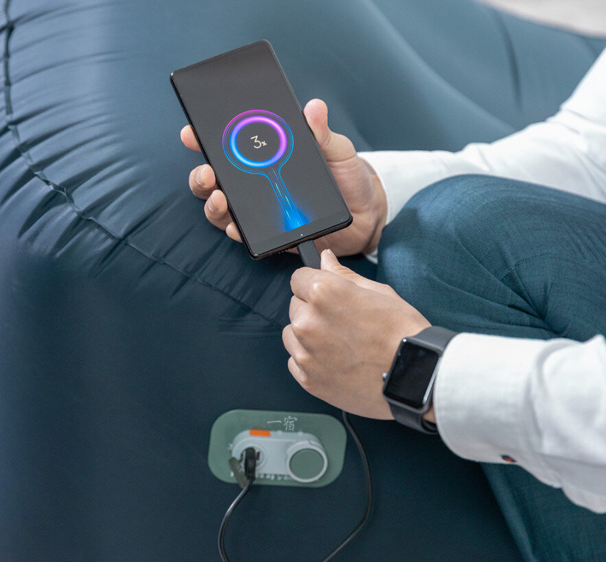 Матрасы Xiaomi Матрас надувной Xiaomi YIXIU GS1 Функция внешний аккумулятор 180х70х50 180х70