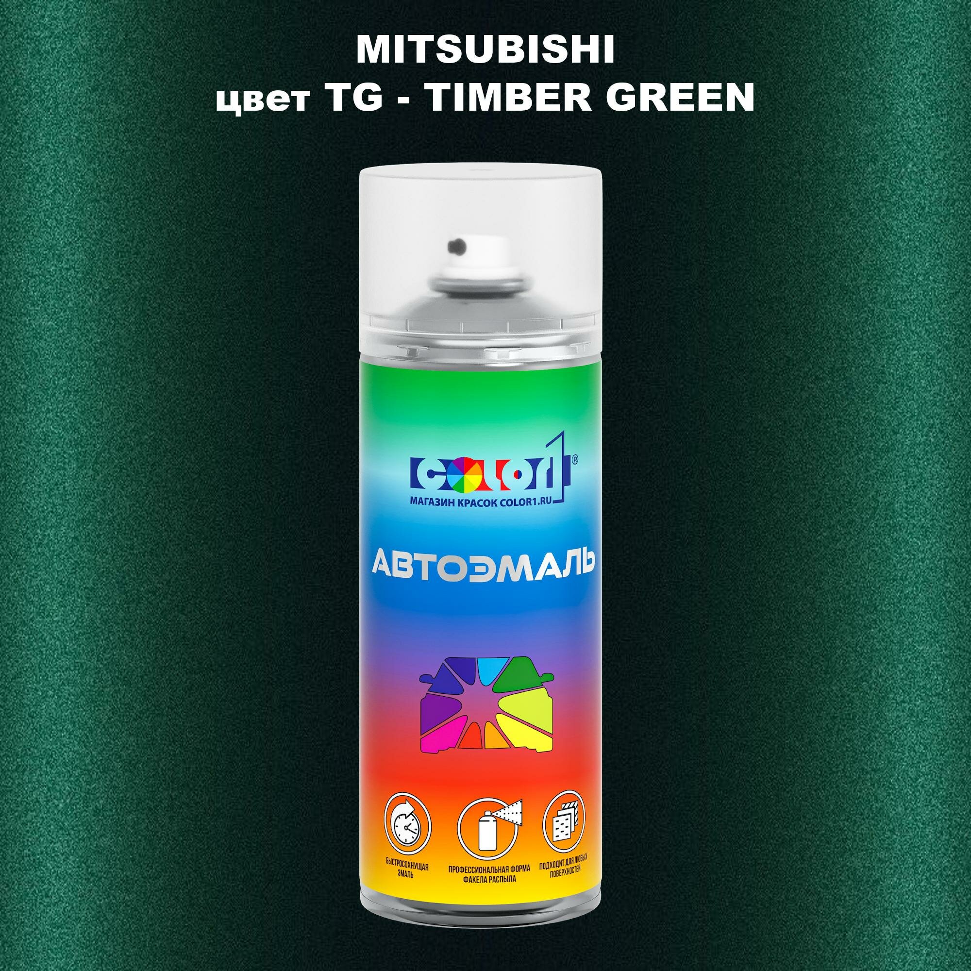 Аэрозольная краска COLOR1 для MITSUBISHI, цвет TG - TIMBER GREEN