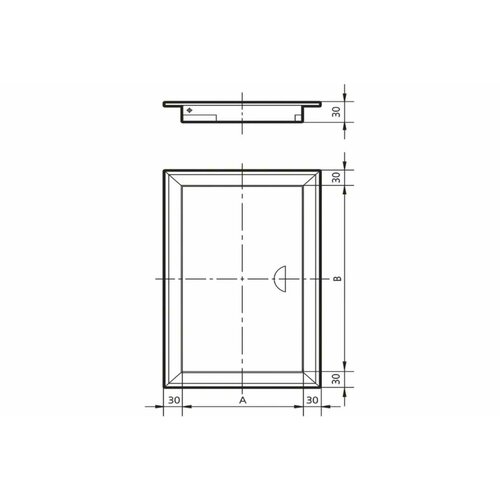 Promlyuk сантехнический люк с магнитным замком альфа 600x600 70500600