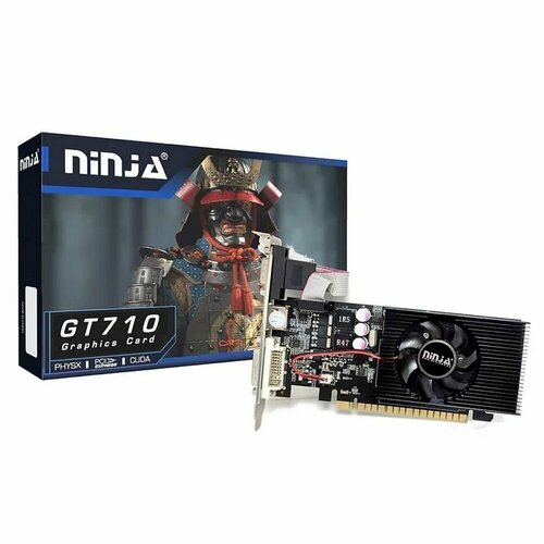 Видеокарта Ninja GT710 2GB 64bit DDR3 DVI HDMI CRT PCIE 642200₽