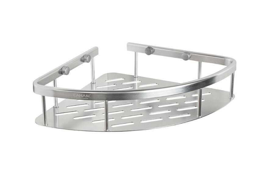 фото Полочка угловая санакс 75068 сатин одинарная 22 см