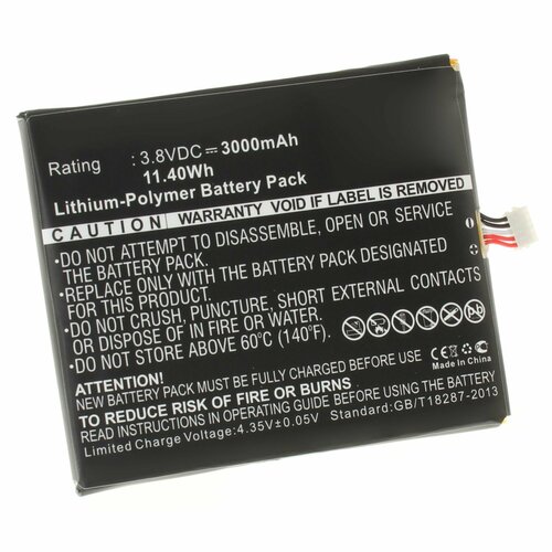 Аккумуляторная батарея iBatt iB-A1-M942 3000mAh для телефонов Philips Xenium W8510 (AB3300AWMC)