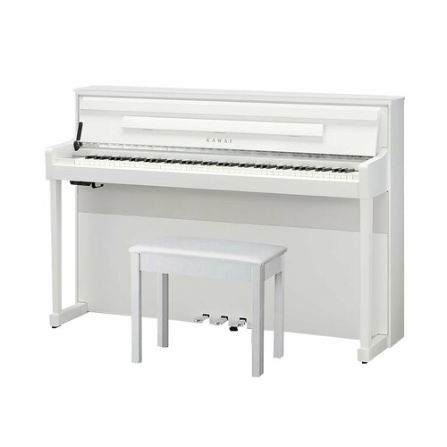 KAWAI CA901 W - цифровое пианино, 88 клавиш, банкетка, механика Grand Feel III, цвет белый матовый