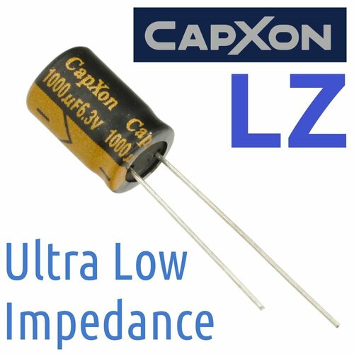 1000мкФ 6,3В / LZ / 8х11,5 / 105 С / конденсатор электролитический (4шт)