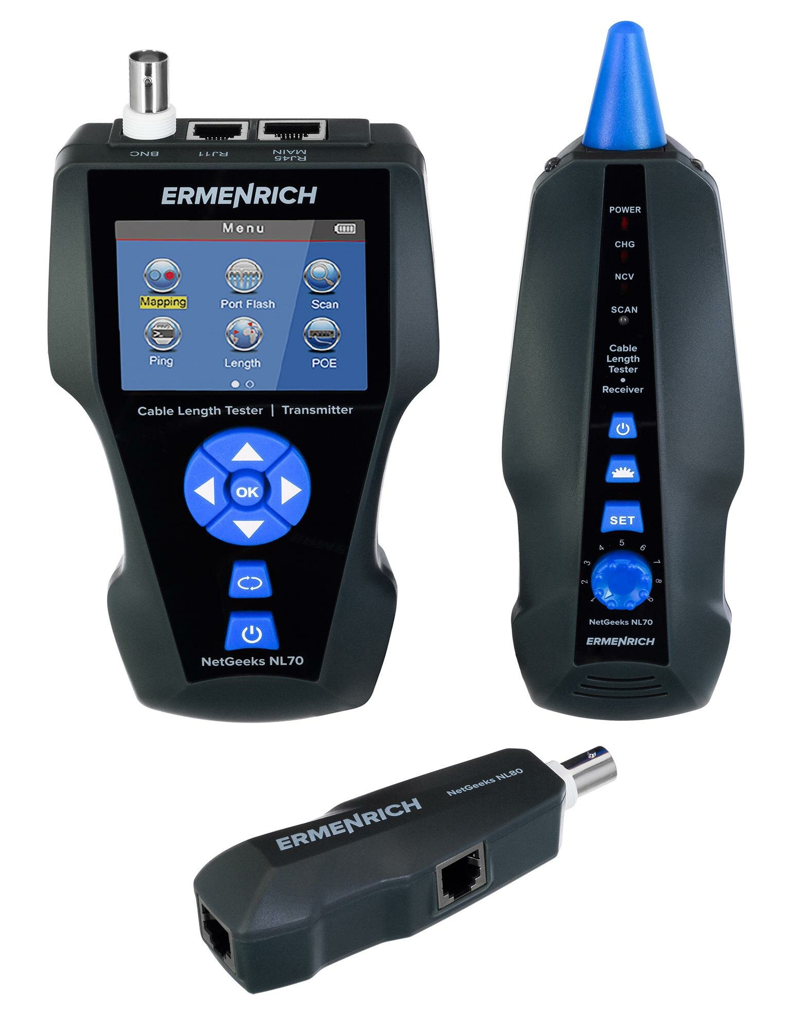 Измеритель Длины Кабеля Ermenrich Netgeeks Nl80
