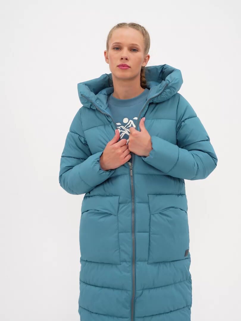 Куртка OUTVENTURE Travel Women's Fake Down Jacket, размер 42, голубой — фото 1