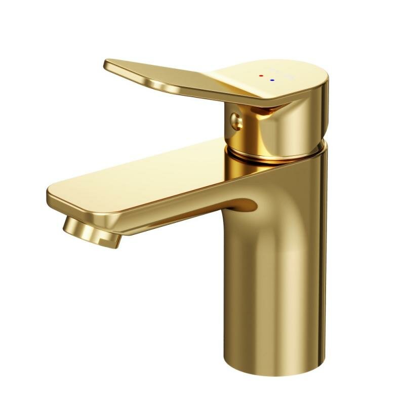 Am.Pm F85A02199 X-Joy, смеситель для умывальника излив 100 мм, золото AM.PM