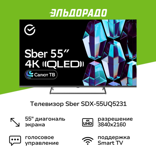 Телевизор Sber SDX-55UQ5231 33999₽