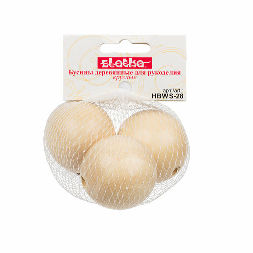 Бусина Zlatka дерево HBWS-28 40 мм 10х3 шт