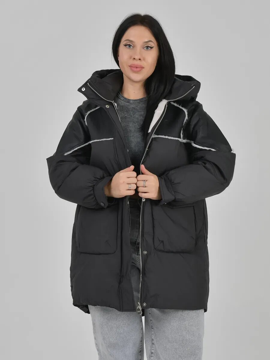 Пуховик Louren Wilton, размер 54, чёрный — фото 1