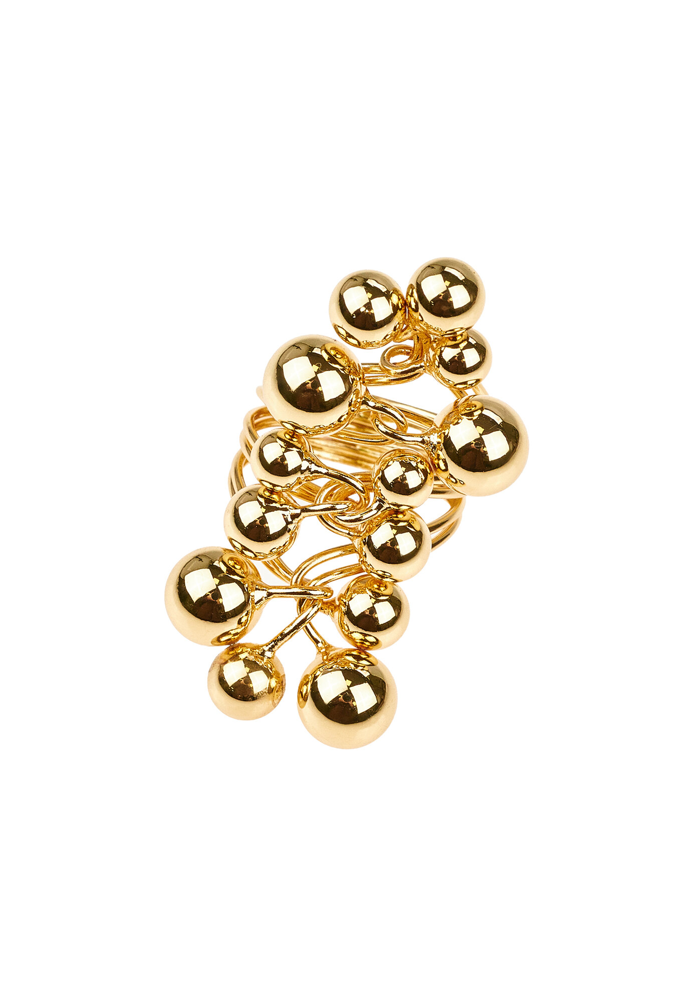 Кольцо YAROSLAVNA, размер 17, золотой — фото 1