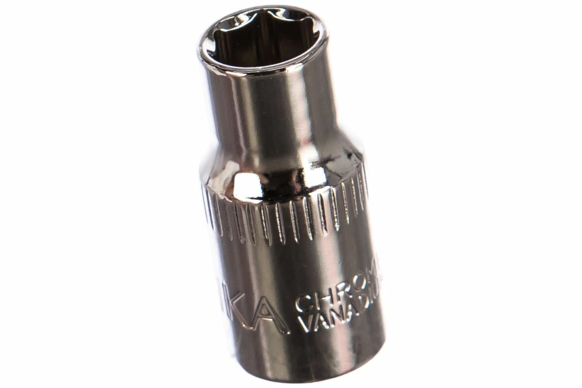 Головка торцевая 6.5мм 1/4" 6-гранная L30мм эврика ER-90206