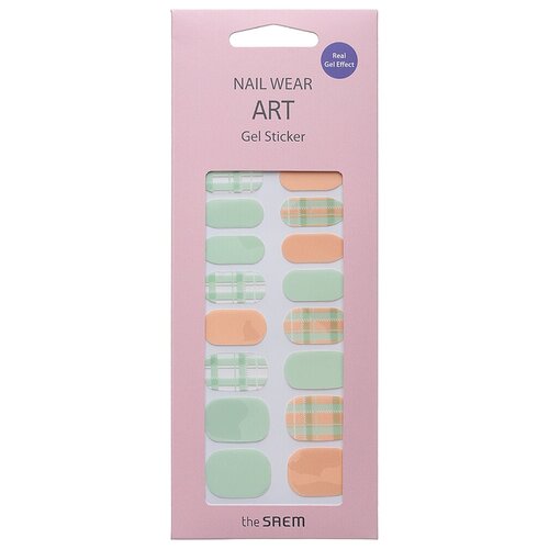 Наклейки для маникюра The Saem Nail Wear Art Gel Sticker 09, 1 шт