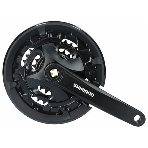 фото Shimano система shimano altus fc-mt101 9ск (квадрат, 40/30/22t, 175mm, защита)