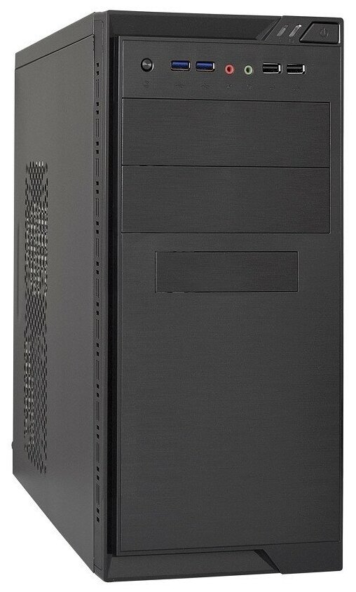 EXEGATE Корпуса EX283234RUS Корпус Minitower MA-372UX Black, mATX <без БП> 2 USB+2 USB3.0, Audio