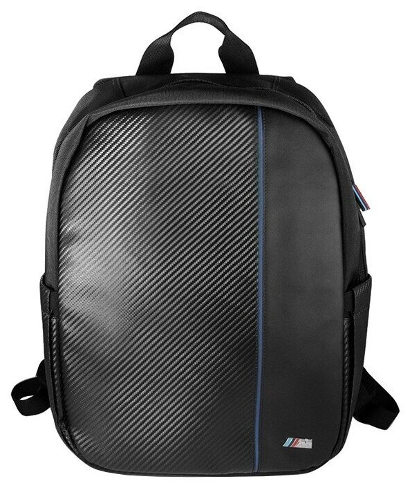 BMW Рюкзак BMW Computer Backpack Compact Carbon для ноутбука до 15 дюймов, черный/синий