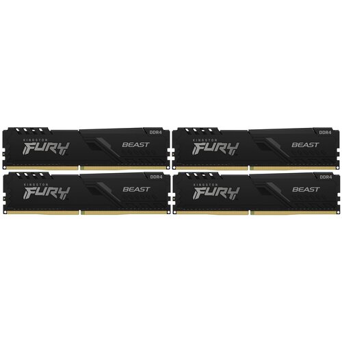 Комплект памяти DDR4 DIMM 16Gb 4x4Gb 2666MHz Kingston KF426C16BBK416 985900₽
