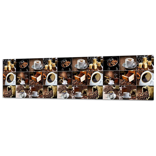 Фартук Кухонный на стену Кофе 3000*600*1,5 мм, ПВХ, термоперевод