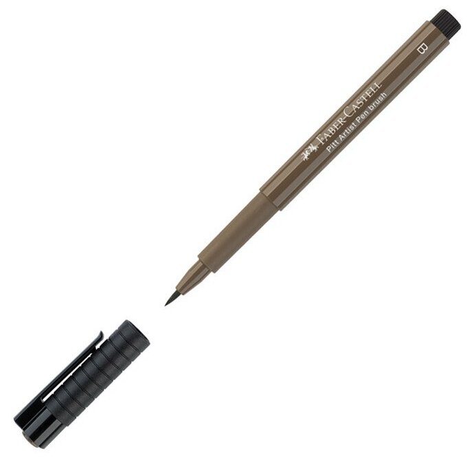 Ручка капиллярная Faber-Castell "Pitt Artist Pen Brush" цвет 178 нуга, кистевая, 10 шт.