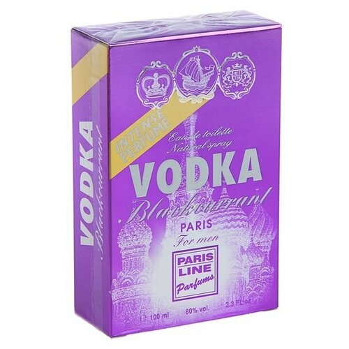 Туалетная вода мужская Vodka Blackcurrant Intense PerfumeD, 100 мл paris line мужской vodka extreme intense туалетная вода edt 100мл