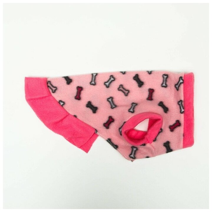 Толстовка с юбочкой "Косточки", размер XL (ДС 40, ОШ 40, ОГ 50 см), розовая - фотография № 4