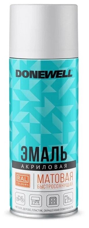 Эмаль универсальная акриловая RAL 9003 белая матовая DONEWELL DONEWELL DWA9003M DONEWELL DWA9003M