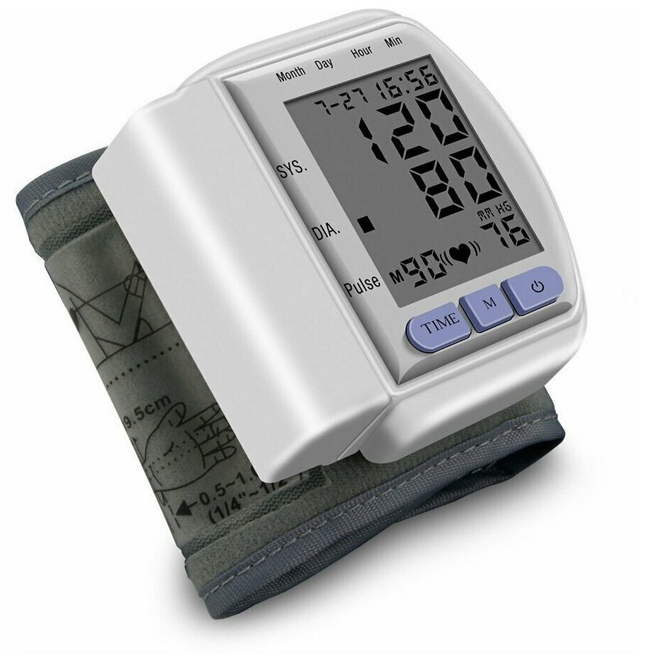 Тонометр / Тонометр на запястье / Blood Pressure Monitor / Цифровой — фото 2