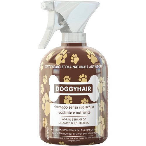 Doggyhair Шампунь несмываемый дезодорирующий спрей для блеска шерсти