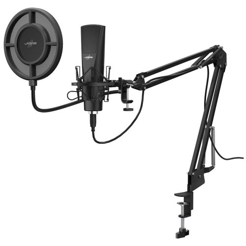 Микрофон проводной Hama Stream 800 HD 25м черный 1367800₽