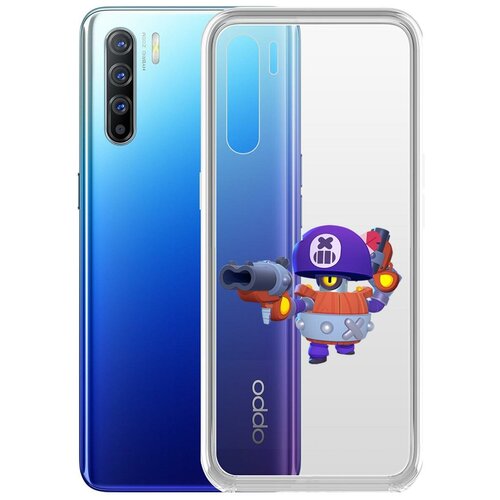 фото Чехол-накладка clear case brawl stars-дэррил для oppo reno3 krutoff group