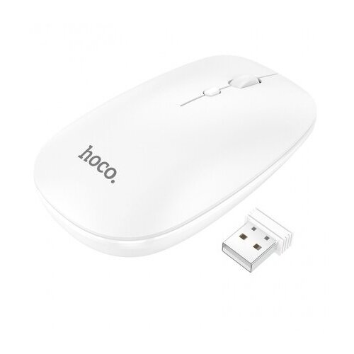 Мышь беспроводная Hoco GM15 Business, Bluetooth V3.0+5.0, 800-1600dpi, 2,4G, белый