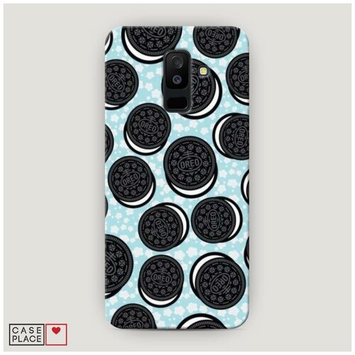 фото Чехол пластиковый samsung galaxy a6 plus нарисованные oreo case place