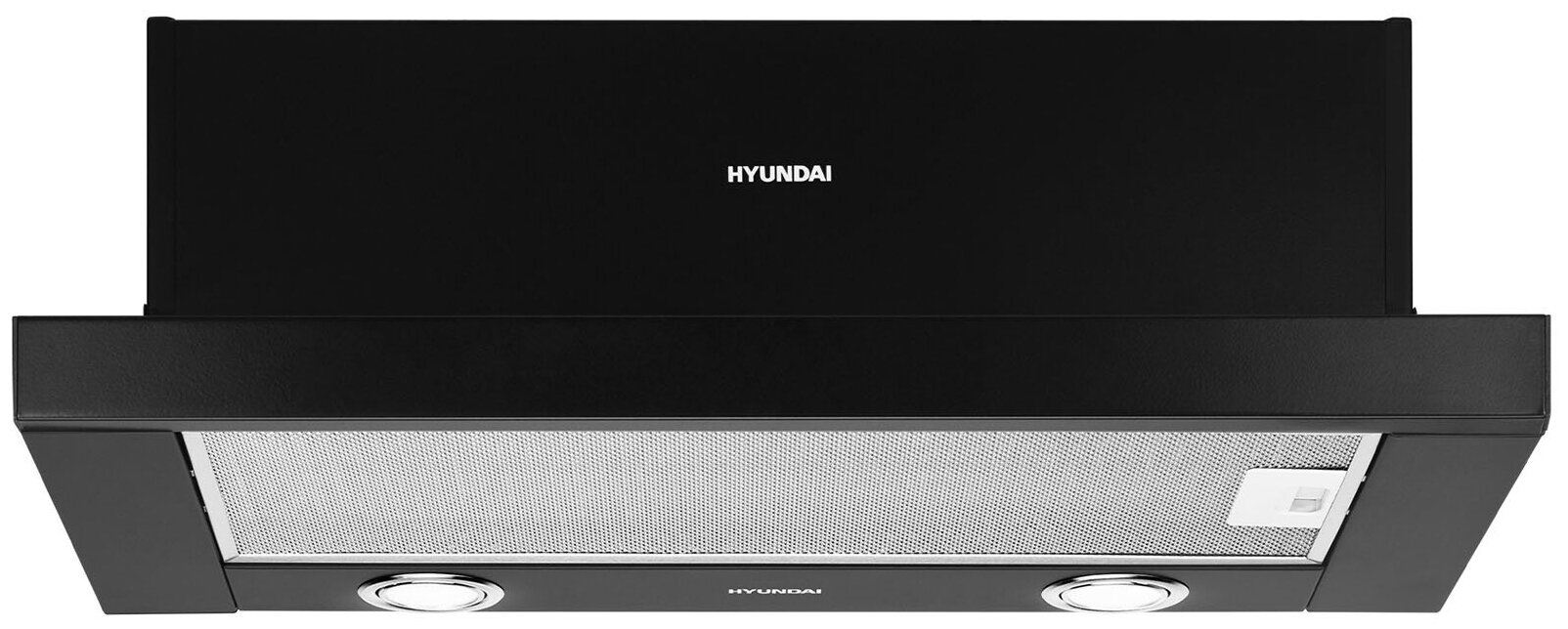 Вытяжка встраиваемая Hyundai HBH 6232 BK черный управление: кулисные переключатели