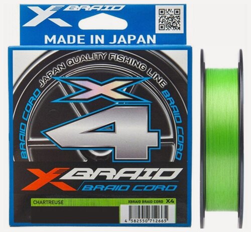 Изображение товара Плетеный шнур для джига YGK X-Braid Braid Cord X4 150m #1.5, 0.205mm 25lb, 11.2kg